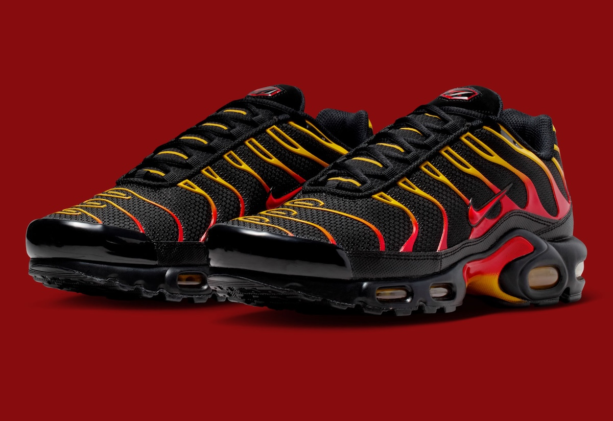 Alternative view of Giày Nike Air Max Plus 'Black University Gold Red' DM0032-030
