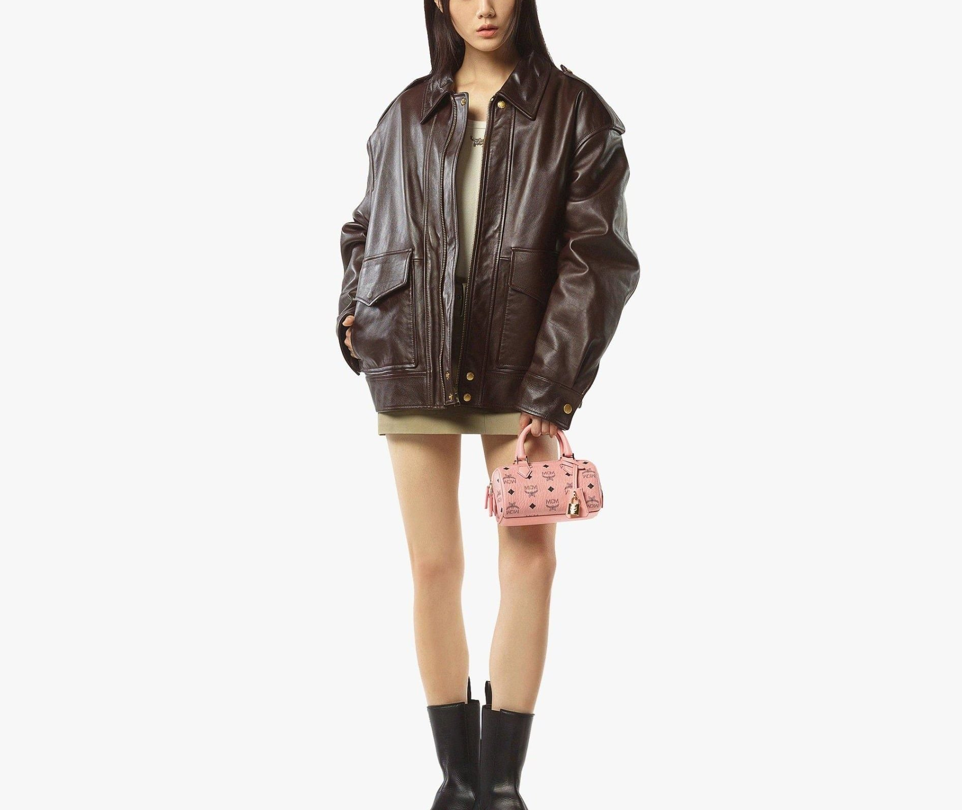 Alternative view of Túi MCM Ella Boston Bag 'Soft Pink' MWBESEA01PZ001