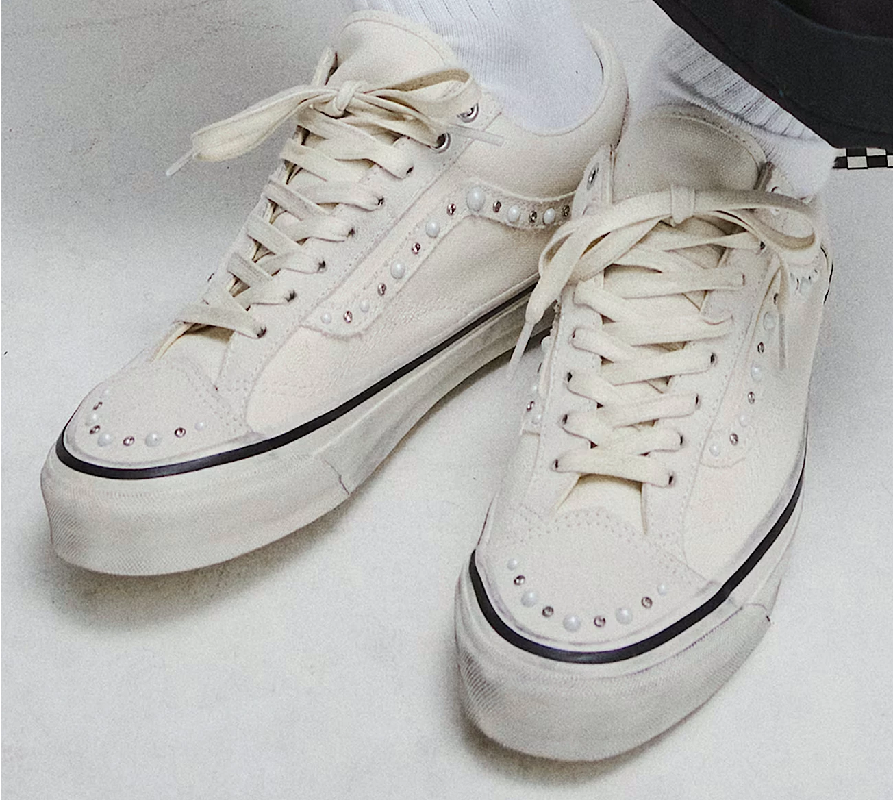 Alternative view of Giày Vans Old Skool 36 LX 'Pearlized Pack - Marshmallow' VN000E8VCCZ