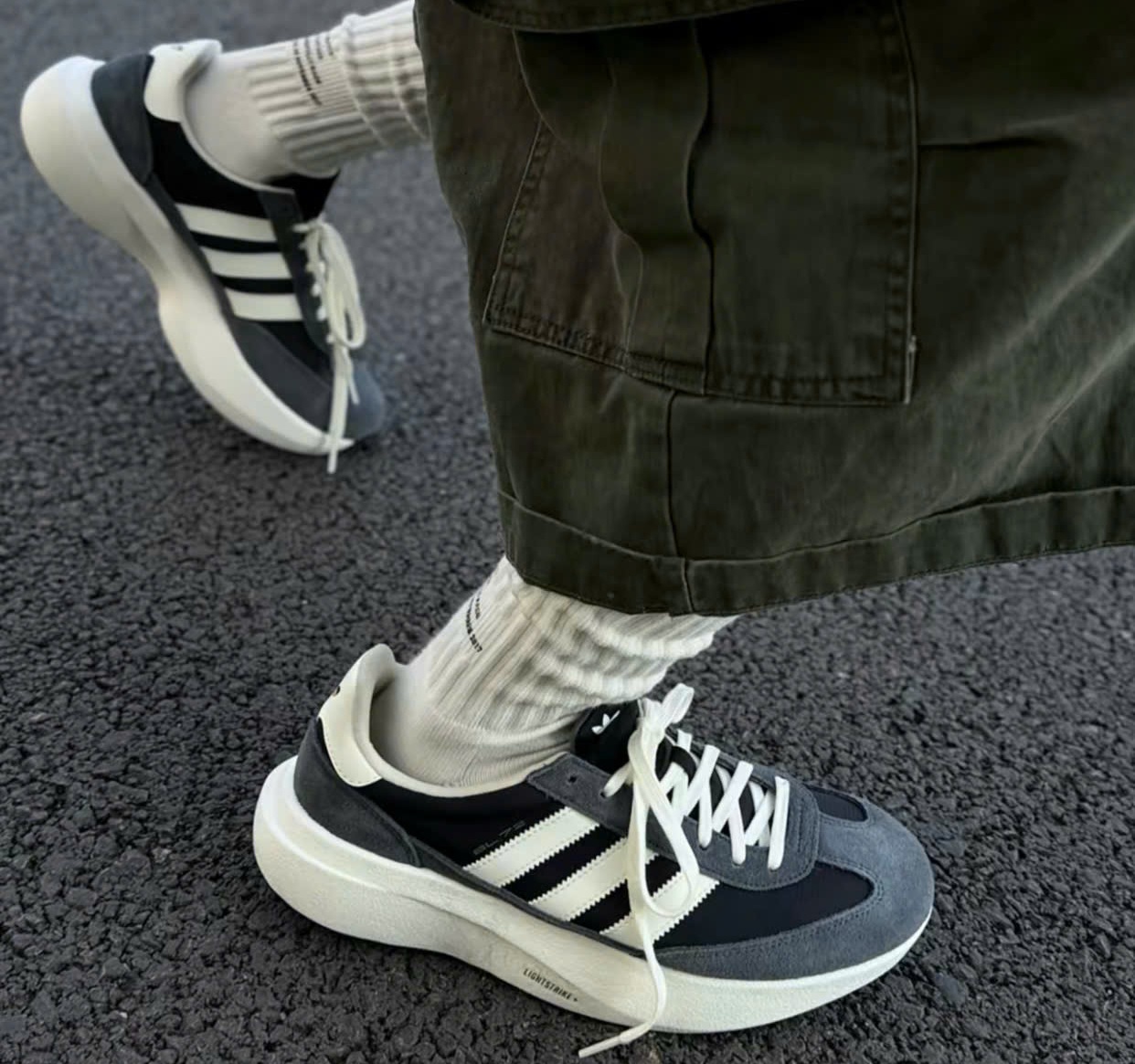 Alternative view of Giày Adidas SL 72 Pro 'Black White Grey' KK3072