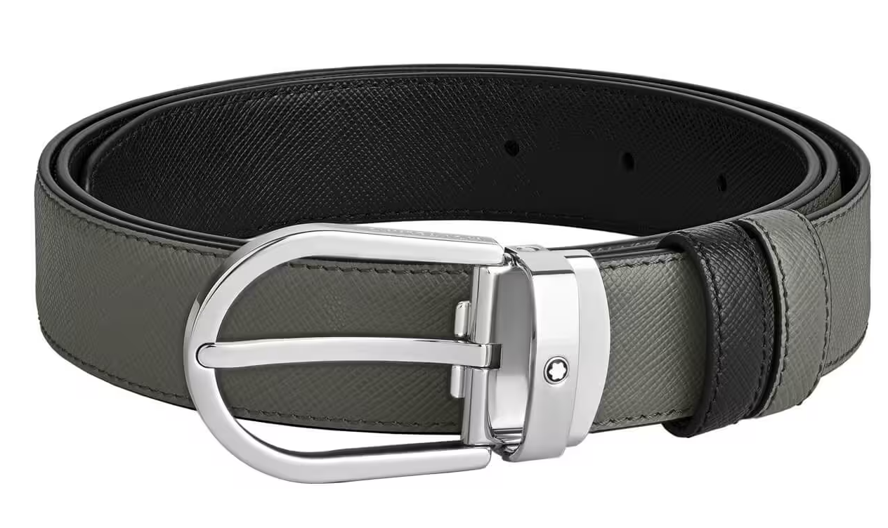 Thắt Lưng MontBlanc Horseshoe Buckle 'Black' 220019