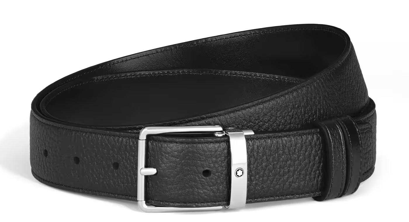 Thắt lưng Montblanc Everyday Grain 'Black' 222183
