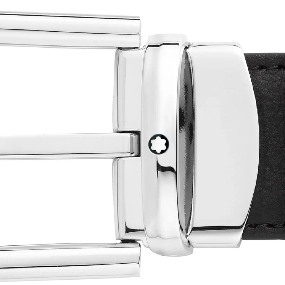 Alternative view of Thắt Lưng Montblanc Horseshoe Buckle 'Black' 128757