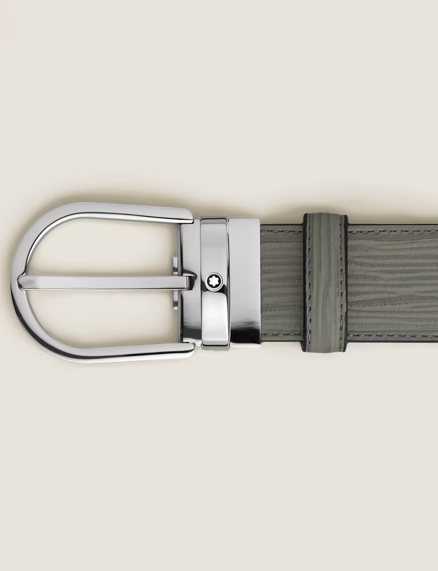 Alternative view of Thắt Lưng MontBlanc Horseshoe Buckle 'Grey' 199644