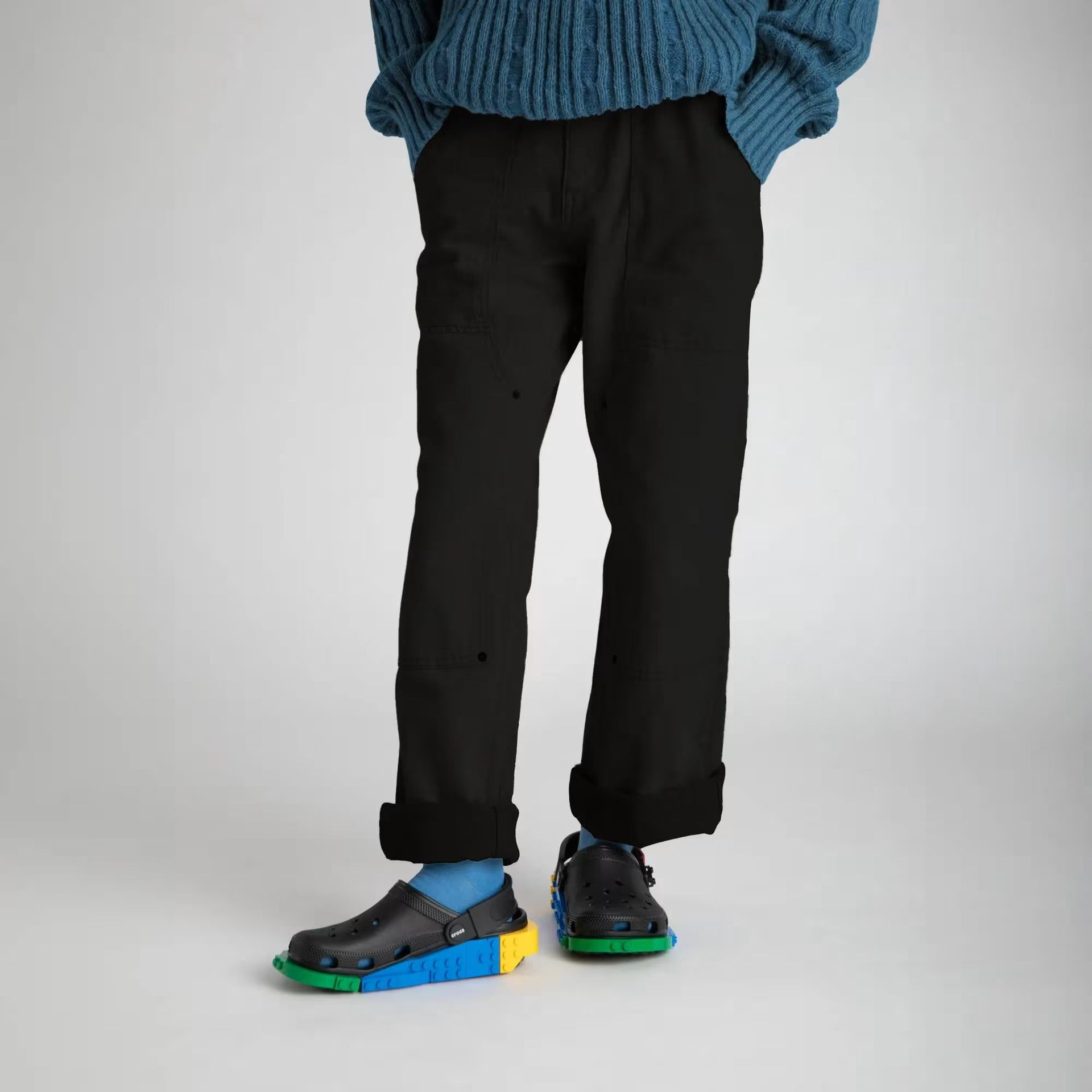 Alternative view of Dép Crocs Classic Clog 'Black Multi' 211873-001