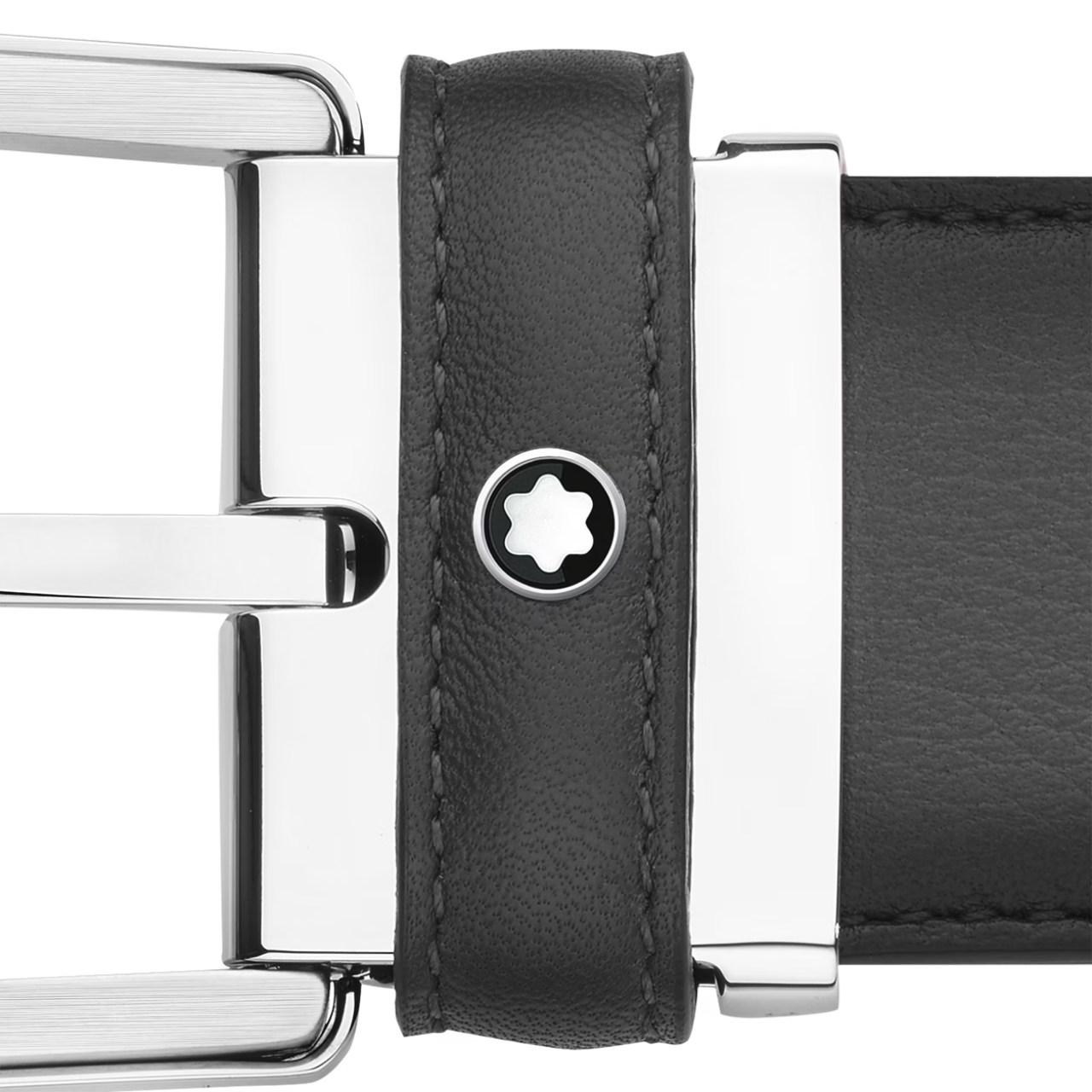 Alternative view of Thắt Lưng Montblanc Horseshoe Buckle 'Gray' MB118414