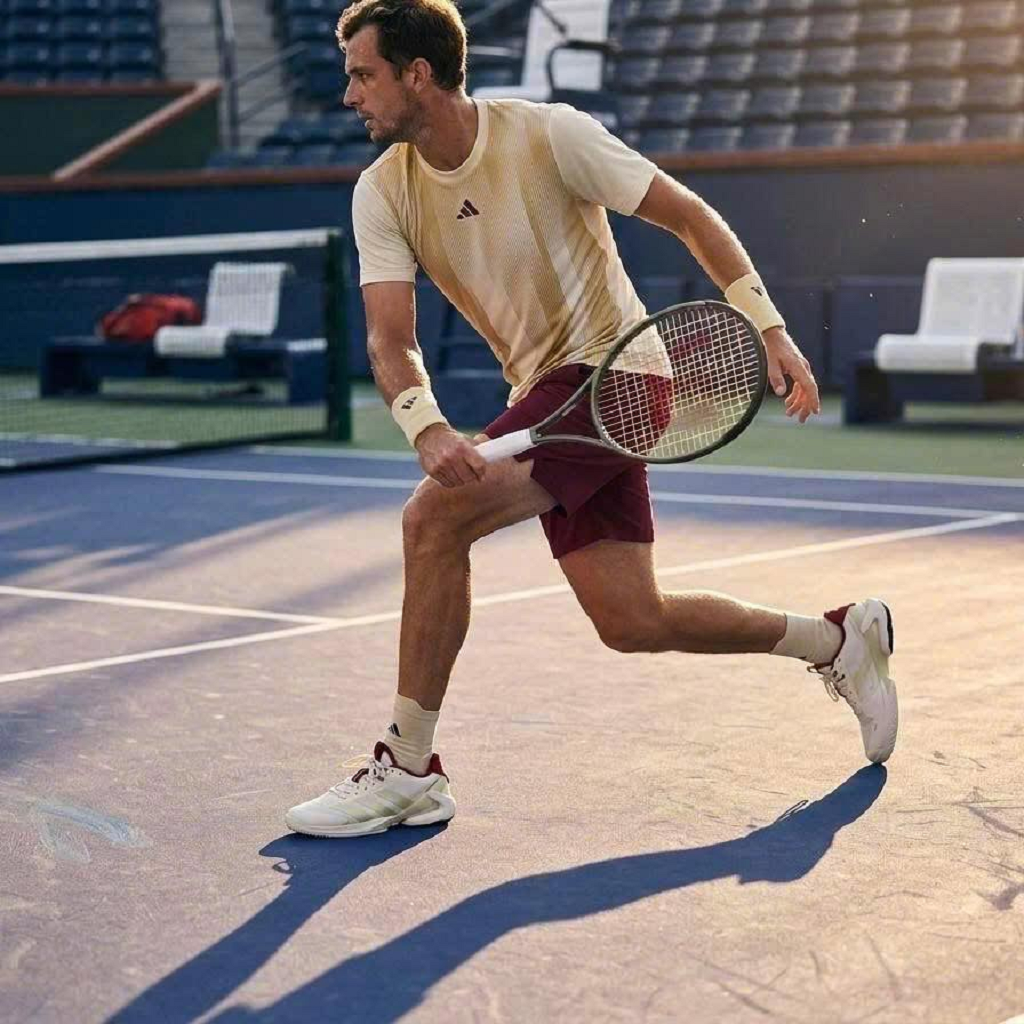 Alternative view of Giày Adidas Adizero Ubersonic 5 'Ice Gold' JS2562