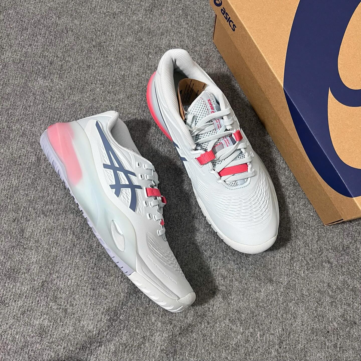 Alternative view of Giày Asics Gel-Resolution X 'Grey Blue' 1042A279-401