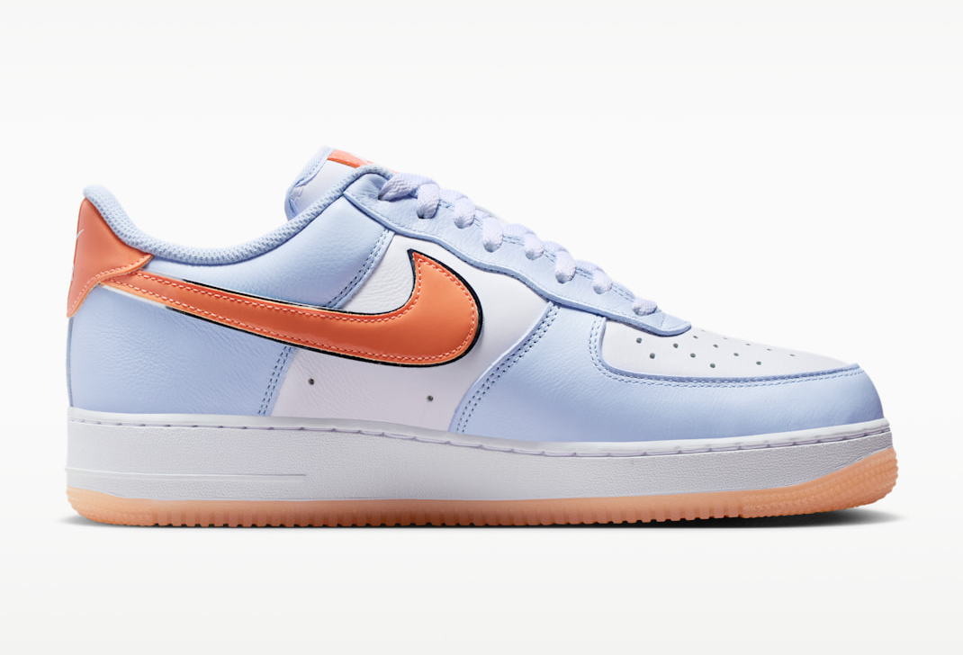 Alternative view of Giày Nike Air Force 1 Low '07 'Hydrogen Blue Orange' IR1980-407