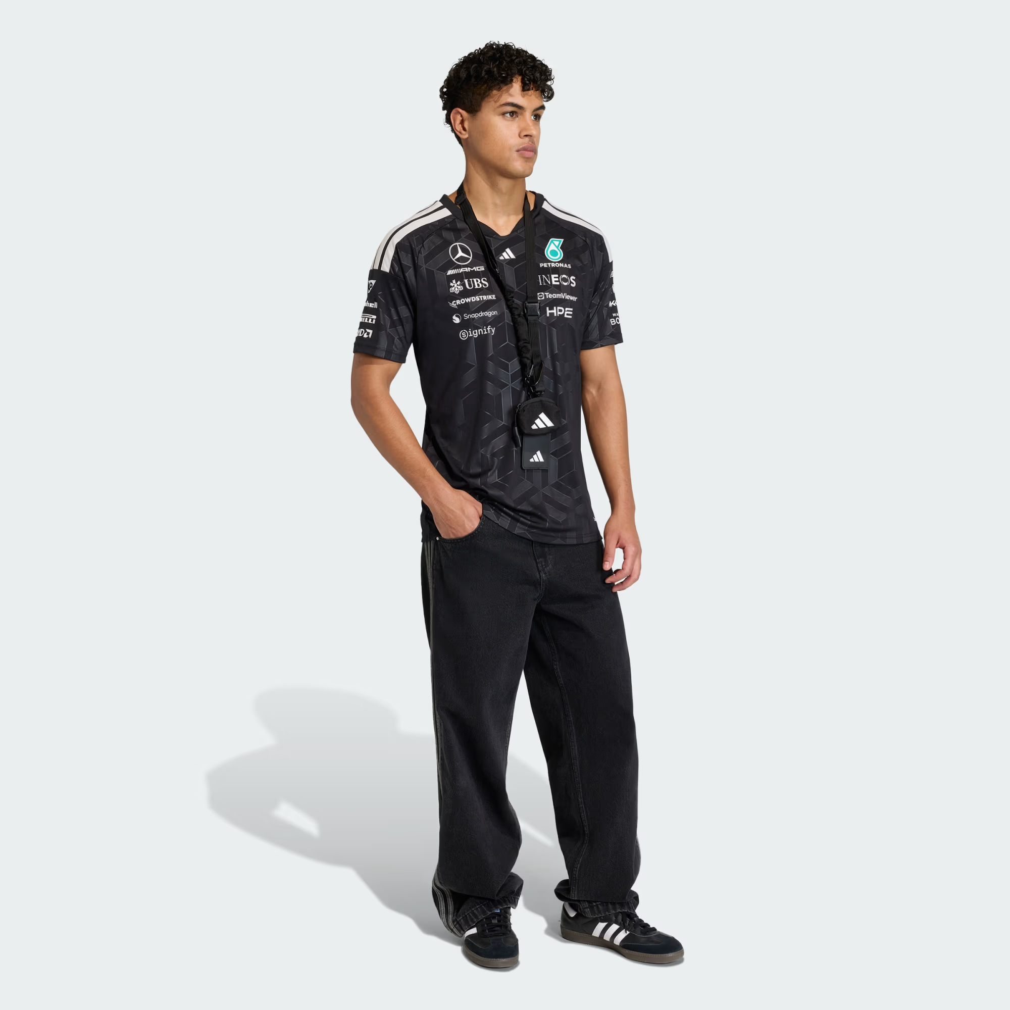 Áo Adidas x Mercedes AMG Petronas Formula 1 'Black' KF0161 - Ảnh 4