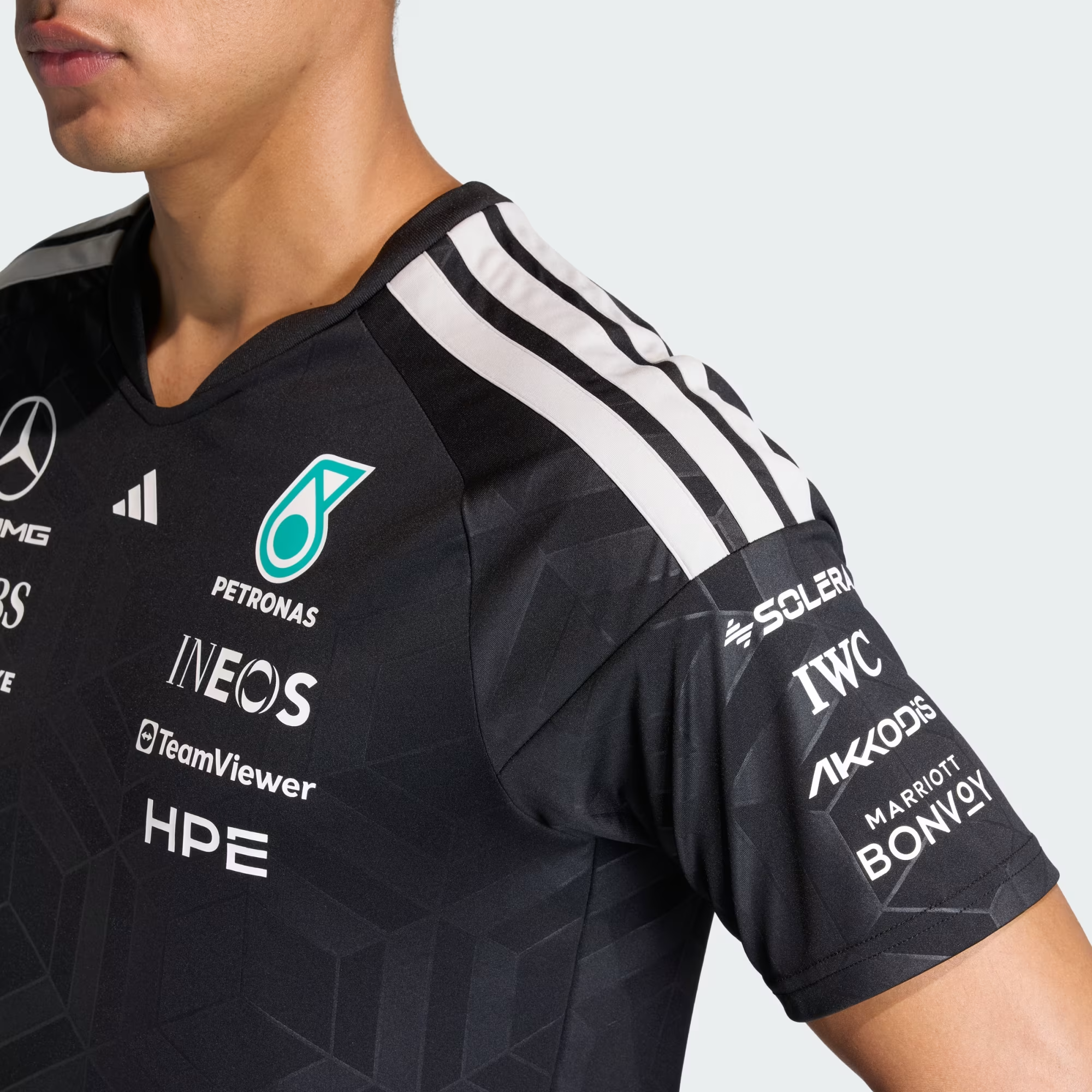 Áo Adidas Mercedes AMG F1 Team Driver Jersey 'Black' KF0161 - Ảnh 2