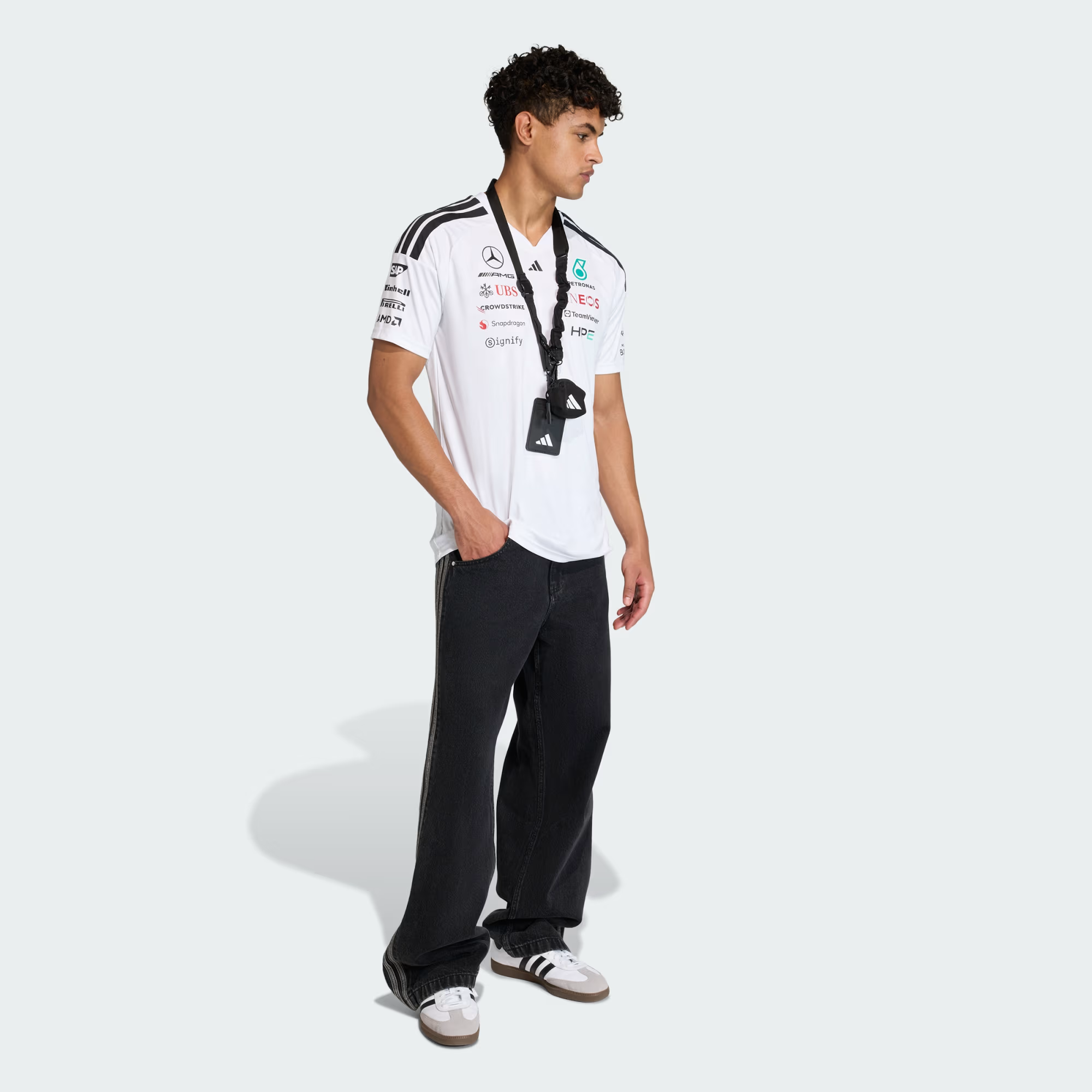 Áo Adidas x Mercedes AMG Petronas Formula 1 'White' KF0160 - Ảnh 5