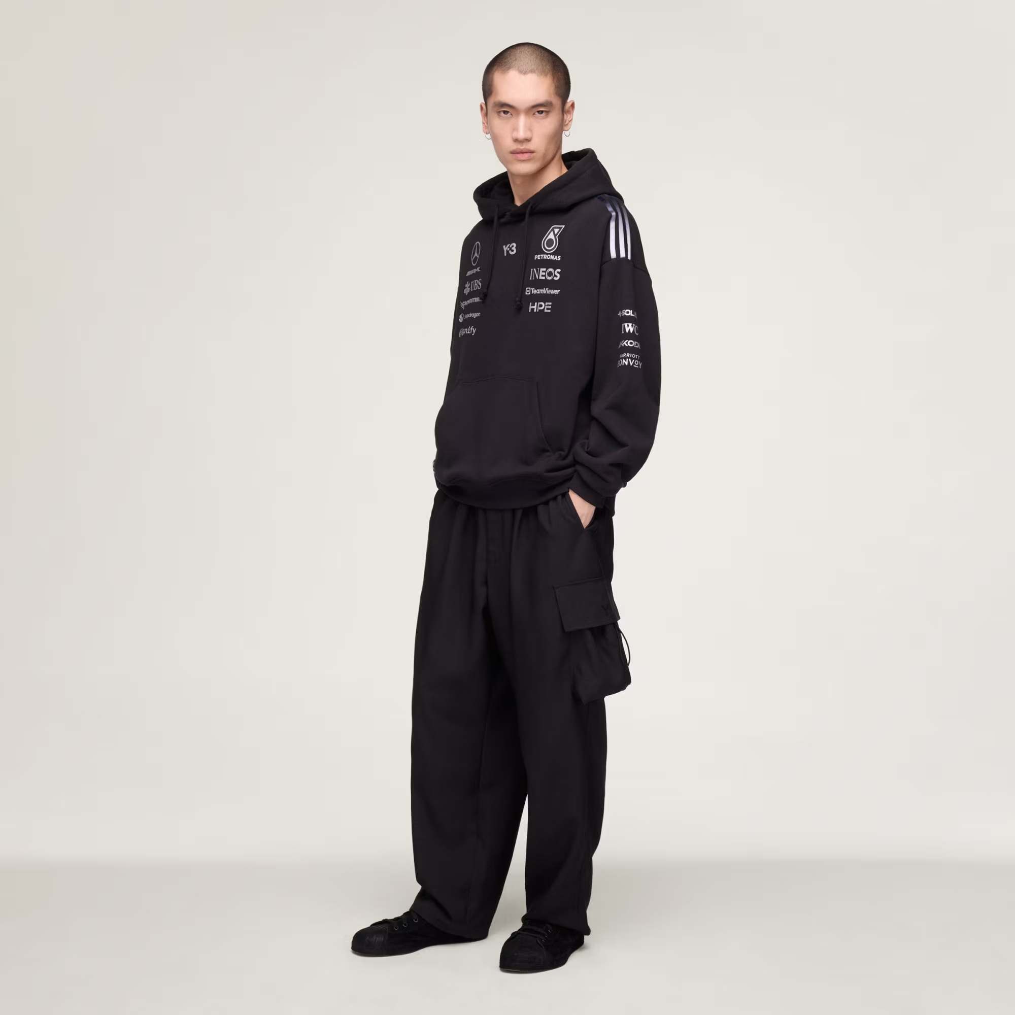 Áo Adidas Y-3 F1 Team Hoodie 'Black' KR2392 - Ảnh 4