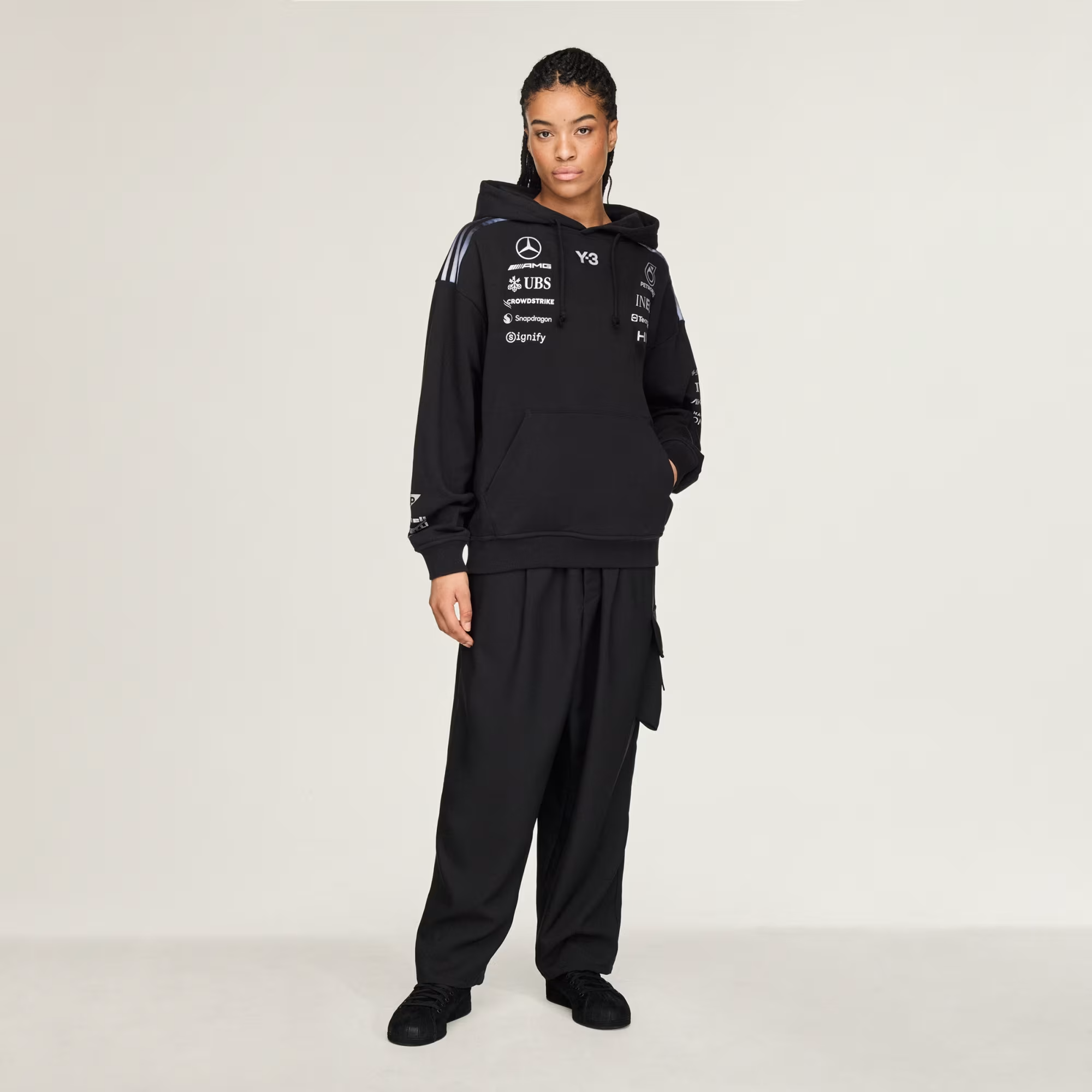 Áo Adidas Y-3 F1 Team Hoodie 'Black' KR2392 - Ảnh 5