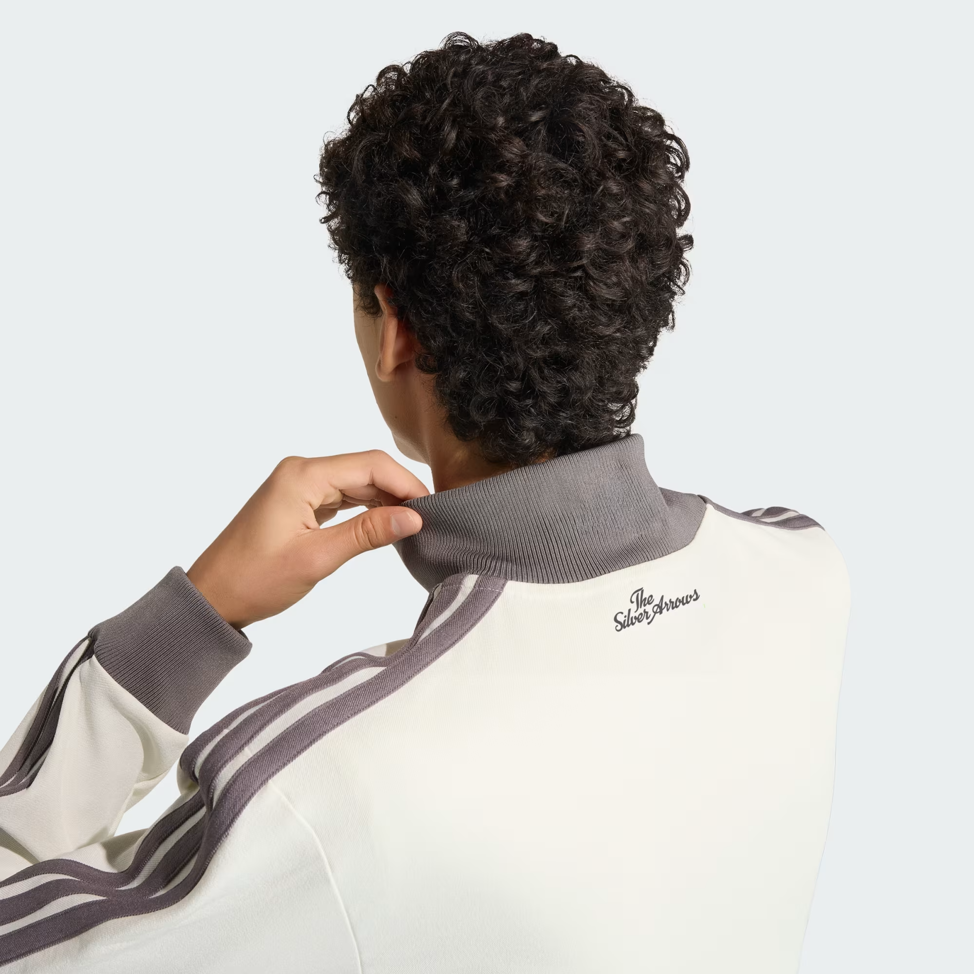 Alternative view of Áo Adidas Mercedes-AMG F1 Team Silver Arrows Track Top 'Off White Granite' KE8270