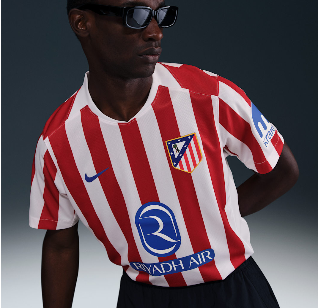 Alternative view of Áo Nike Atlético Madrid 2025/26 Stadium Home 'Hyper Royal' HJ4587-615