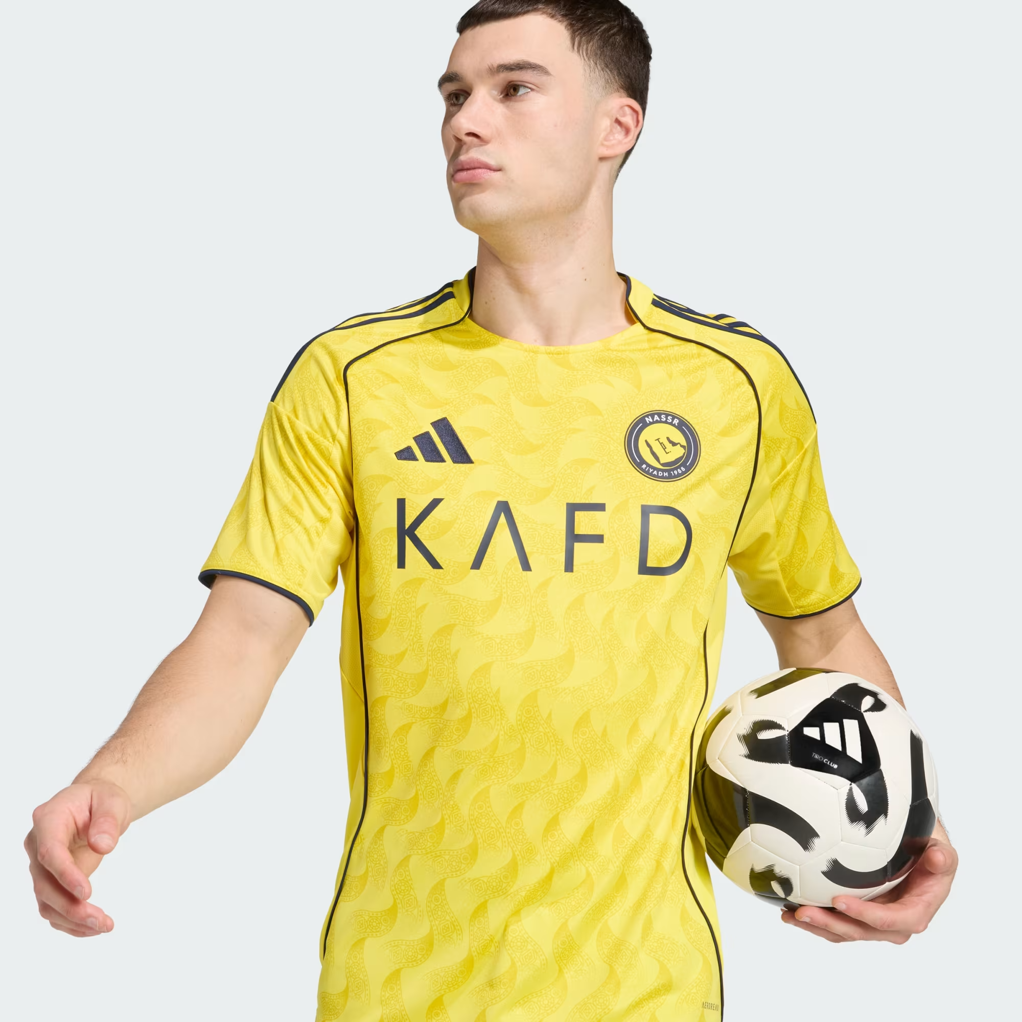 Áo Adidas Al Nassr FC 25/26 Home Ronaldo Jersey 'Yellow' JN7982 - Ảnh 3