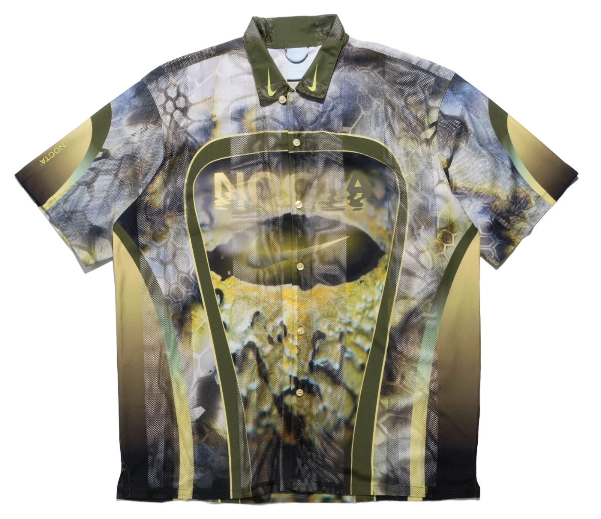 Áo Nike NOCTA Opal Men’s Button-Down Short-Sleeve Top ‘Oil Green’ FV1939-378