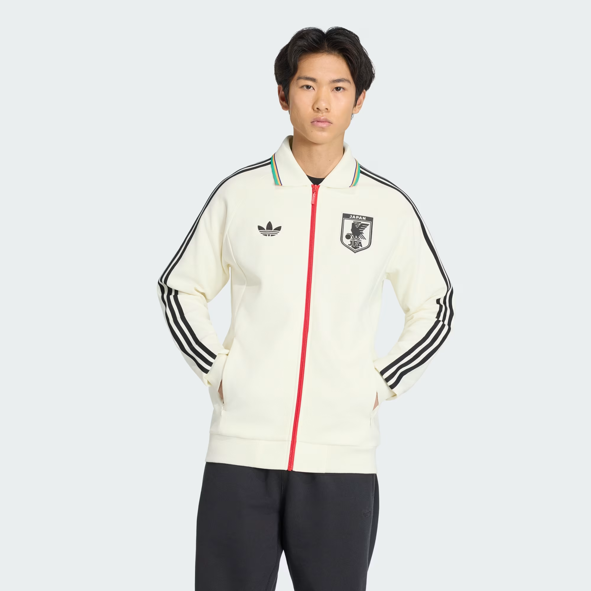 Áo Adidas Japan National Football Team 2026 Away Anthem Jacket 'White' KA1514 - Ảnh 6