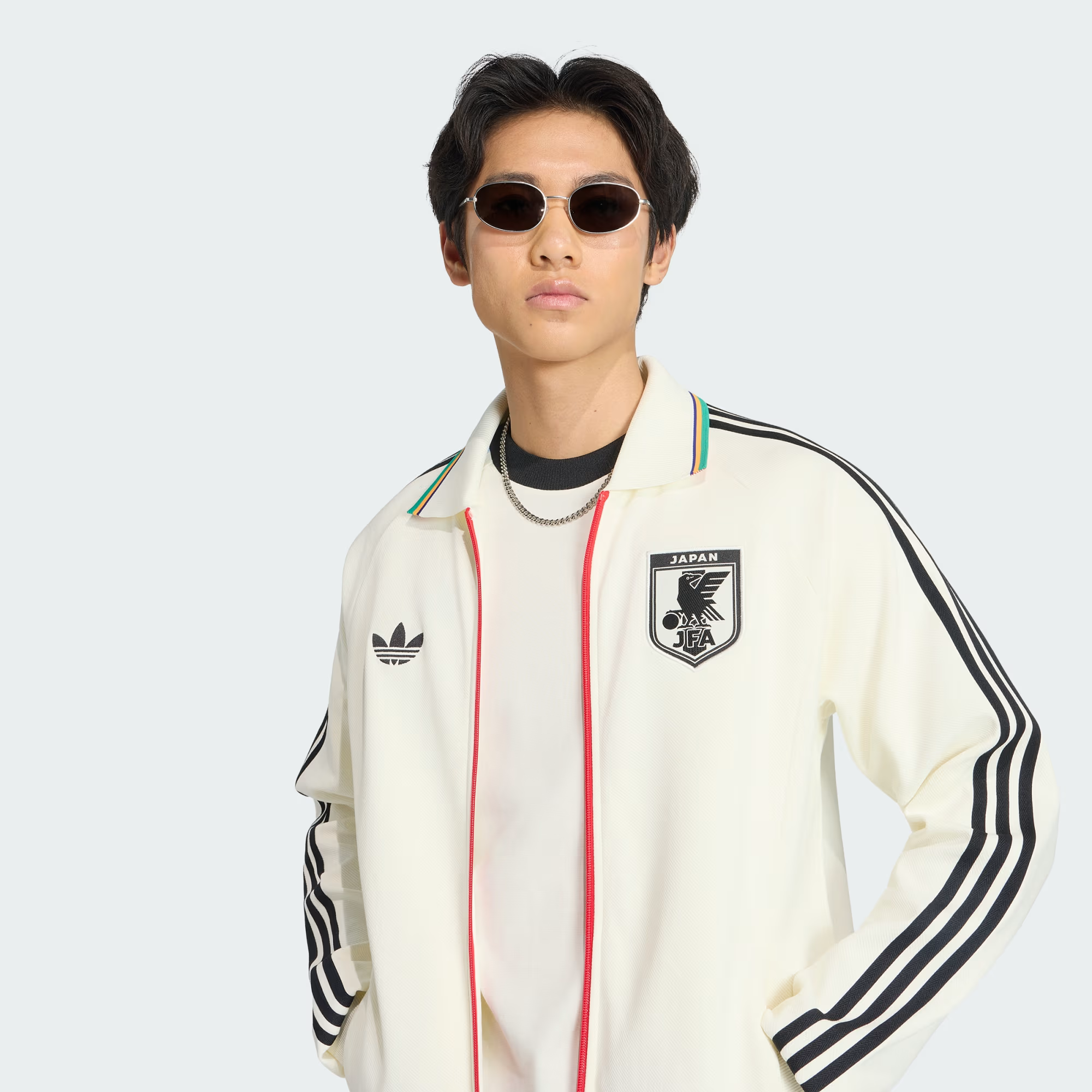 Áo Adidas Japan National Football Team 2026 Away Anthem Jacket 'White' KA1514 - Ảnh 3