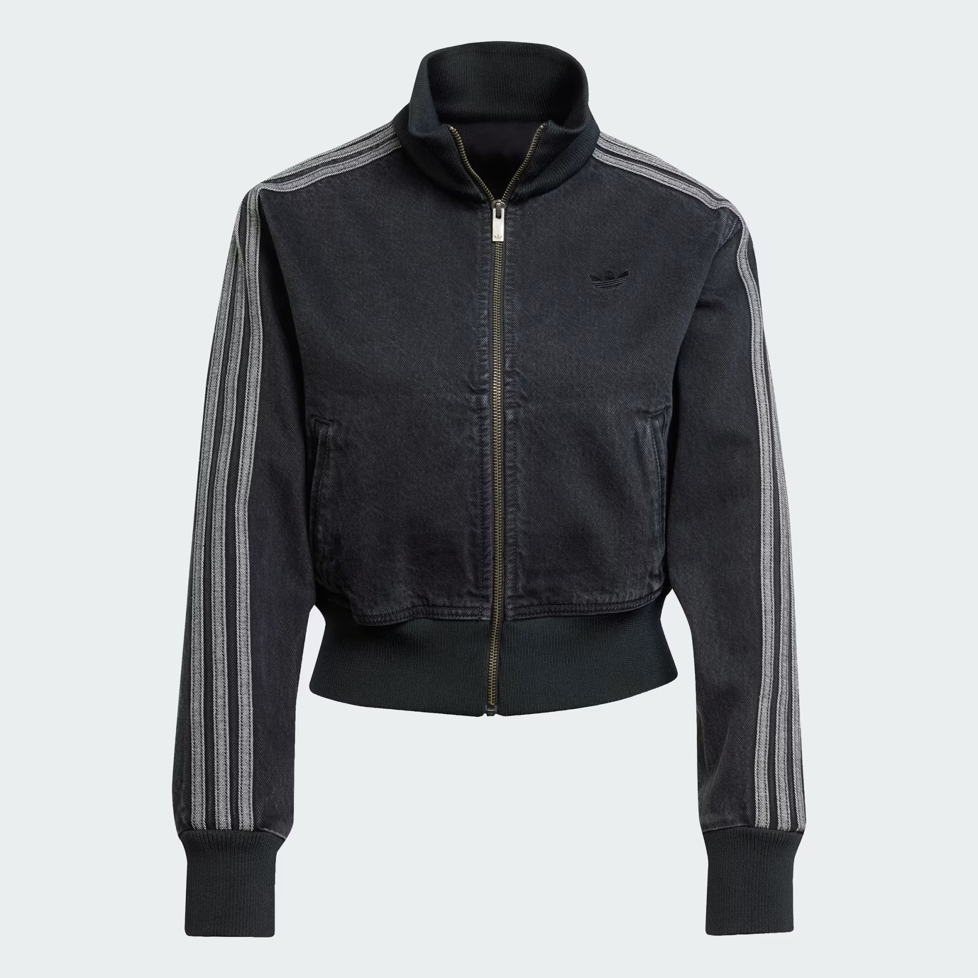 Áo Adidas Track Top Denim Adicolor 'True Black' JD3110 - Ảnh 4