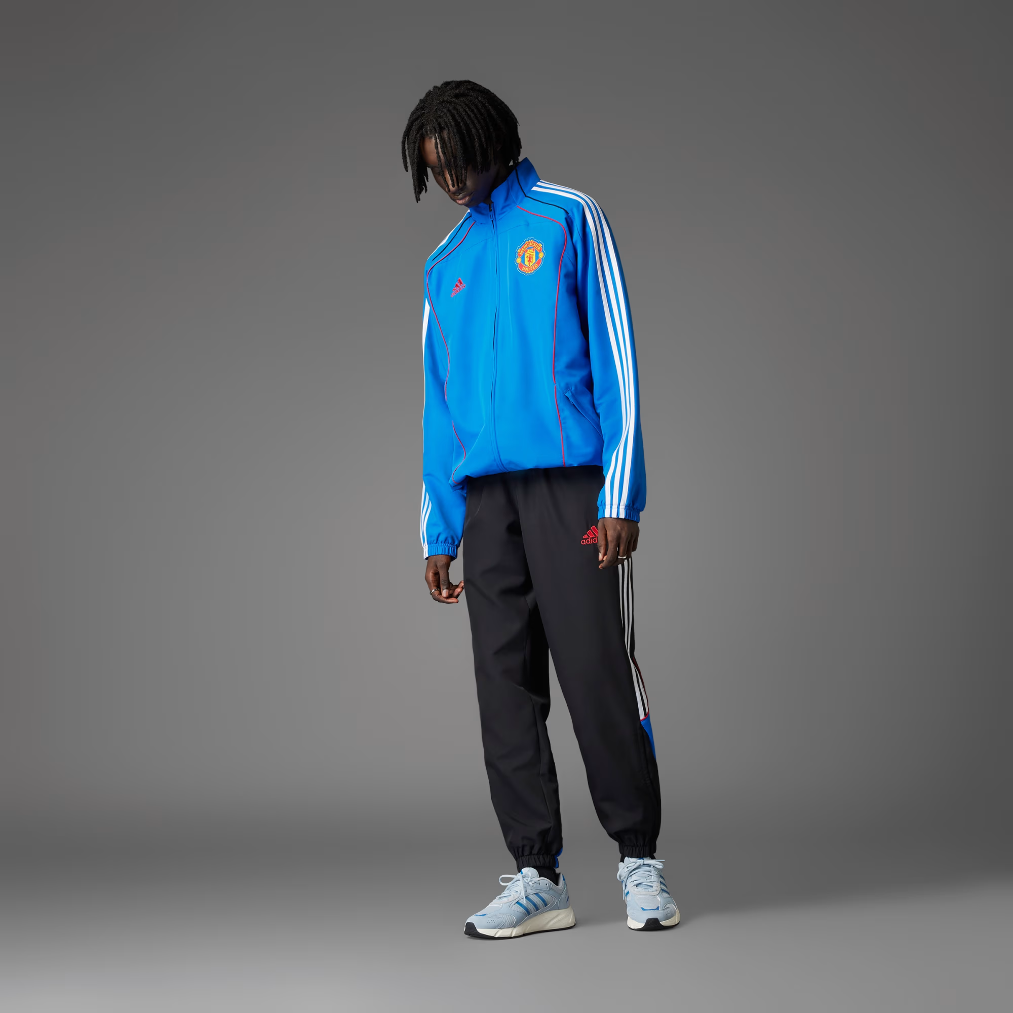 Áo Adidas Manchester United UBP Track Top 'Blue' JF0372 - Ảnh 3