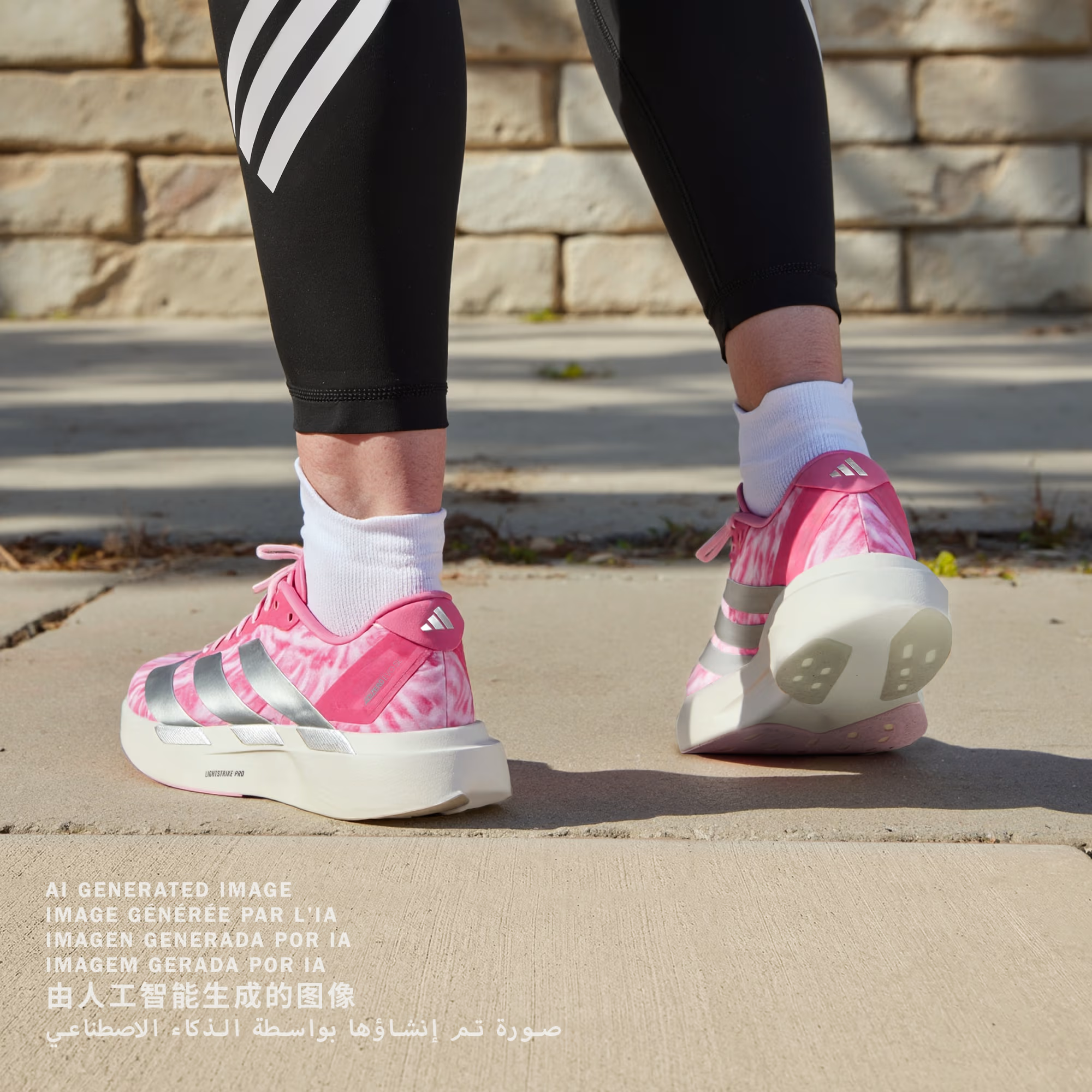 Alternative view of Giày Adidas Adizero Evo SL Woven 'Pink Fusion' KI6932