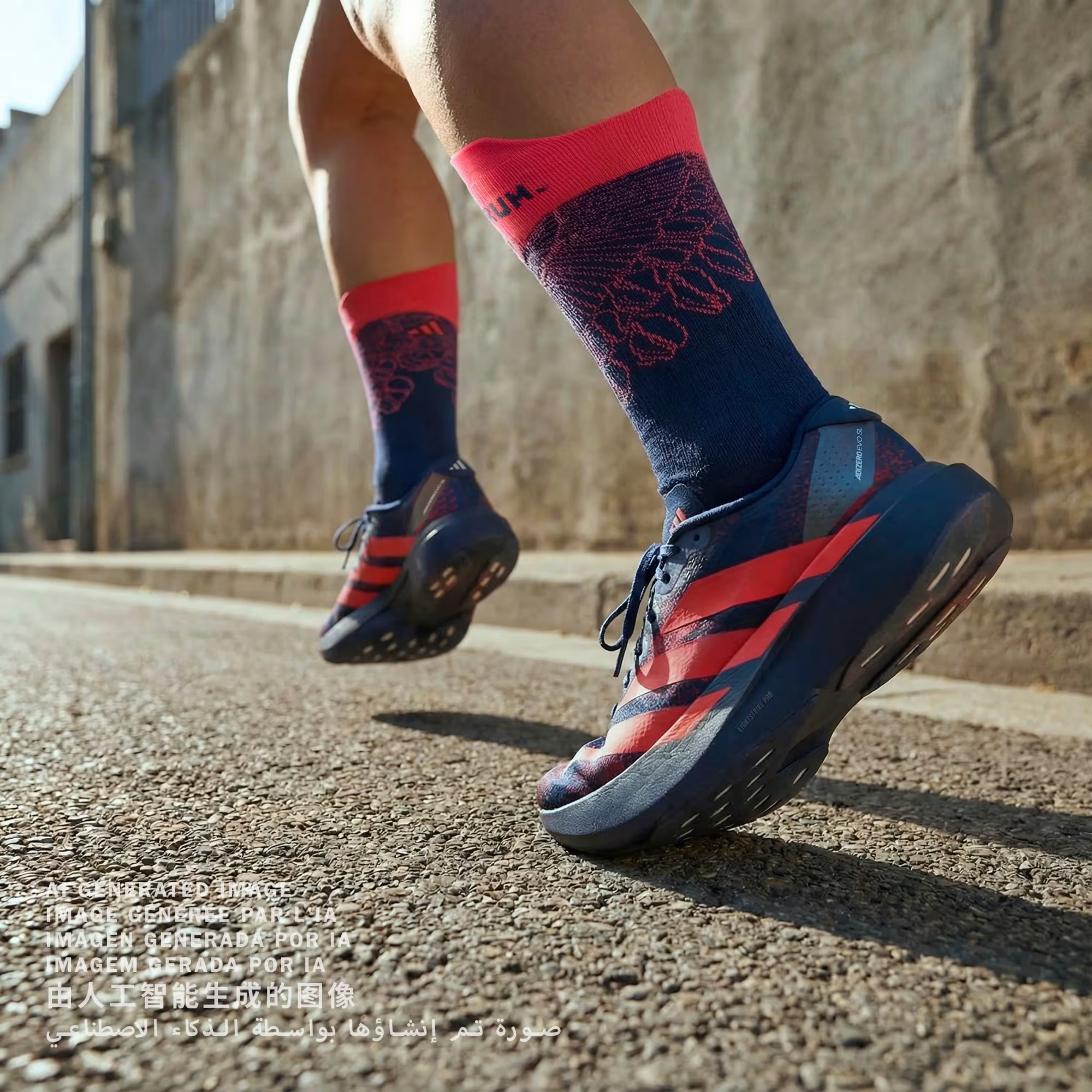 Alternative view of Giày Adidas Adizero Evo SL 'Dark Blue' KI9159