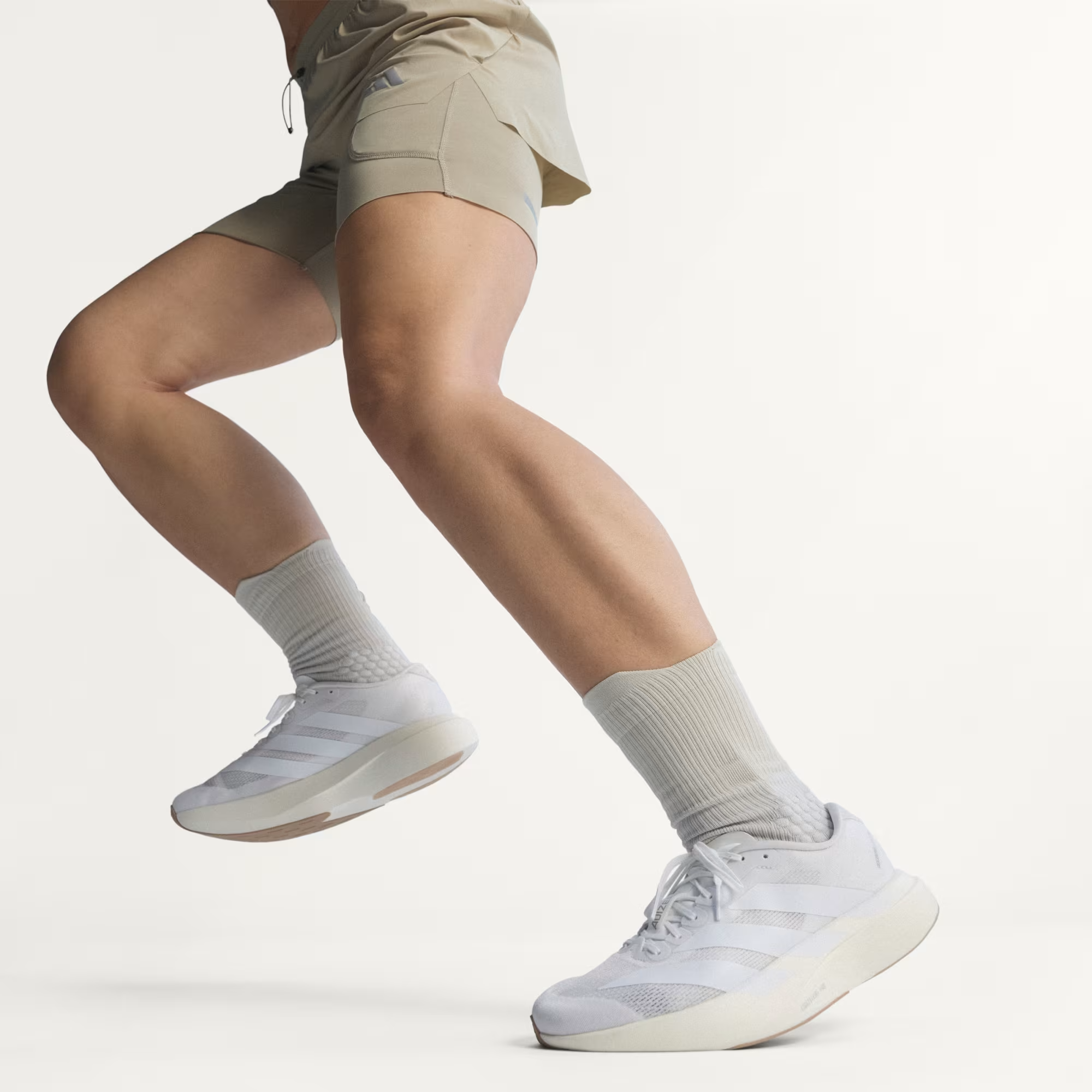 Alternative view of Giày Adidas Adizero Evo SL 'White Warm Sandstone' KI9440