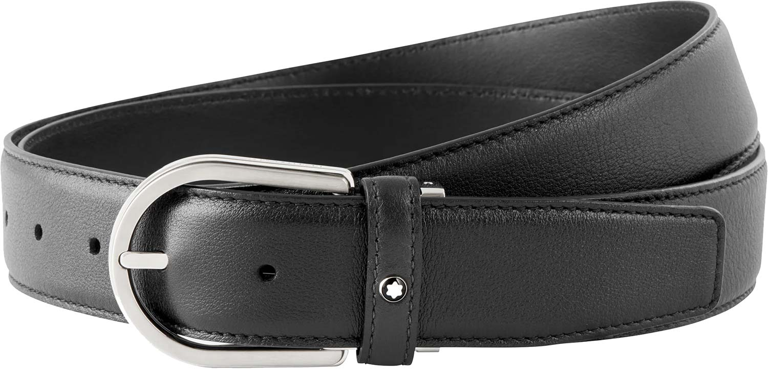 Thắt Lưng Montblanc Horseshoe Buckle 'Gray' MB118414