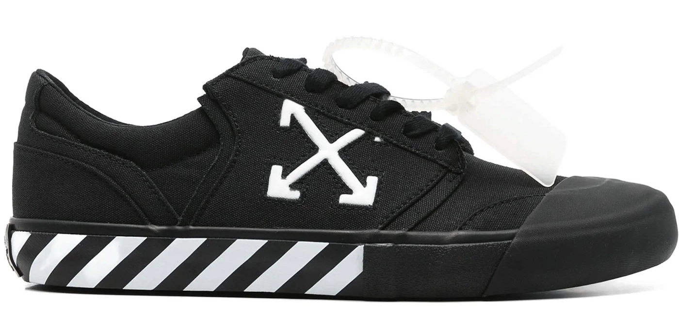 Giày Off-White Vulc Undercut Low Canvas 'Black White' OMIA2A2F25FAB0011001