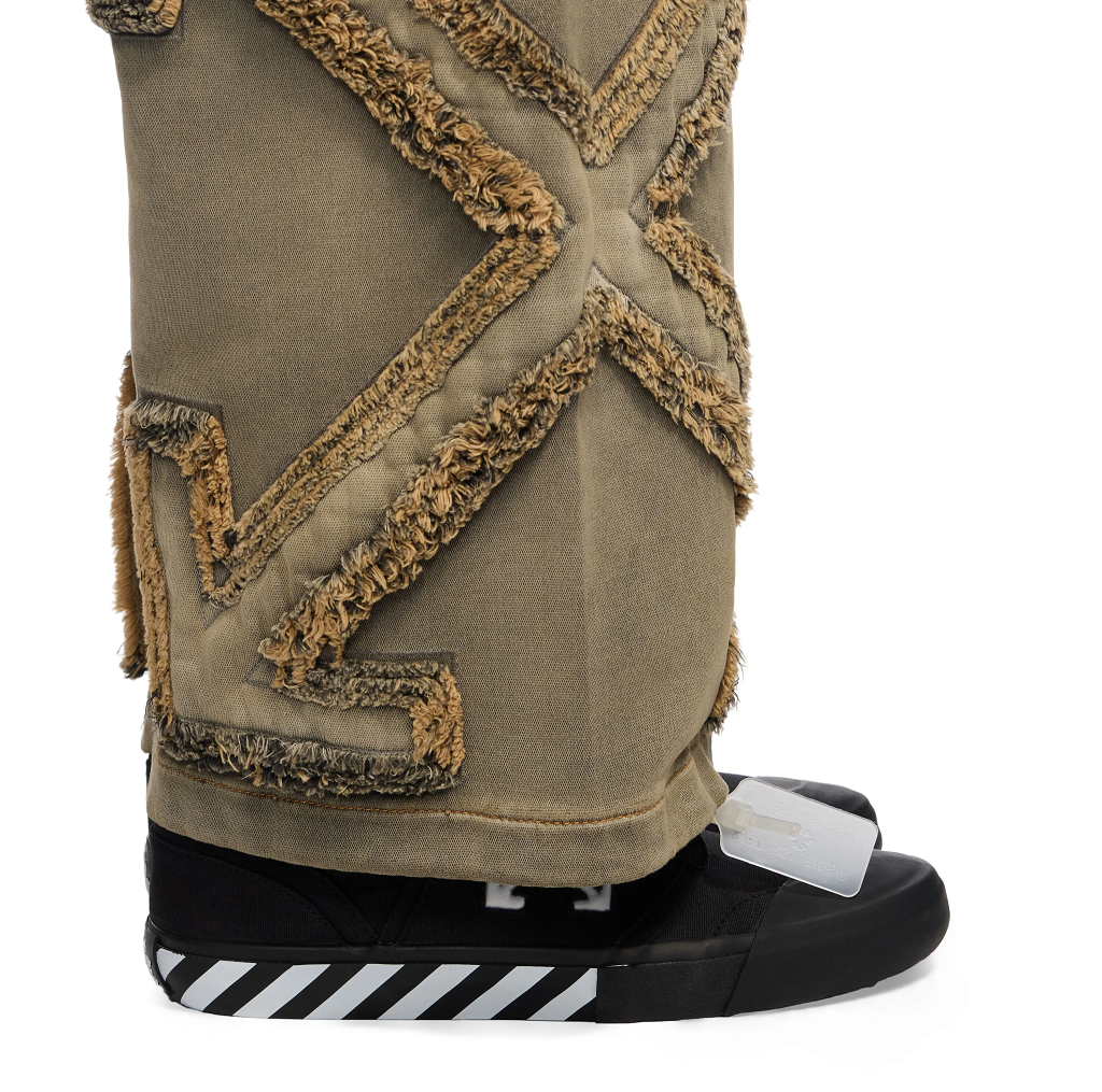 Alternative view of Giày Off-White Vulc Undercut Low Canvas 'Black White' OMIA2A2F25FAB0011001