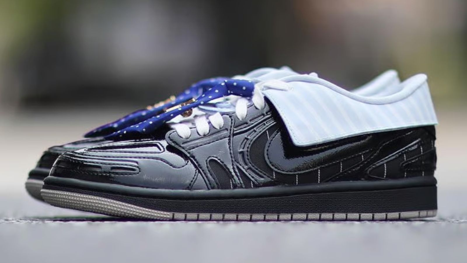 Hinh anh 2: Air Jordan 1 Low MM V3 'Suit' voi thiet ke giong bo vest co dien