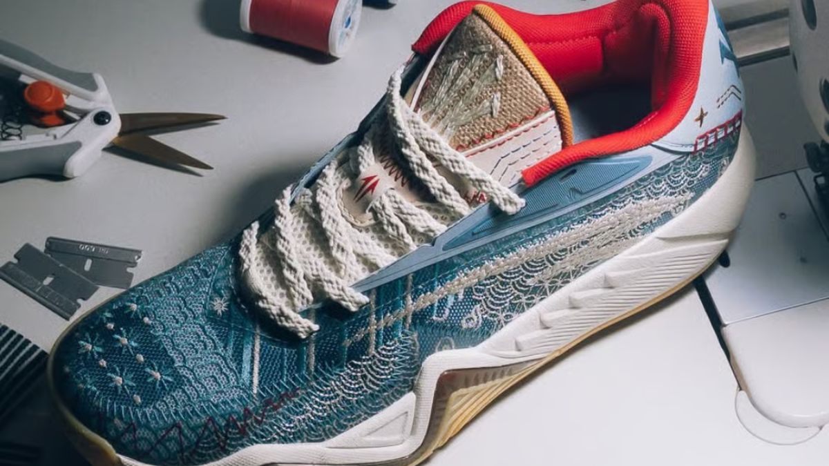 Sneaker Politics x ANTA Kai 3 Patchwork voi thiet ke da chat lieu va mau sac, ra mat tai Dallas.