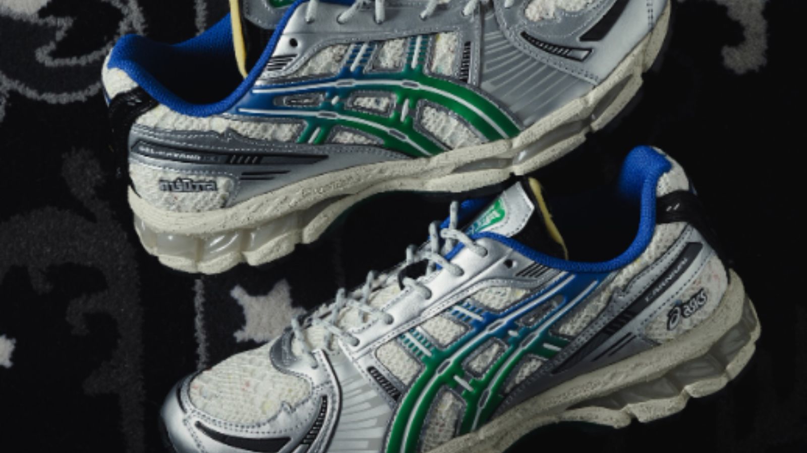 Hinh anh 3: Giay CARNIVAL x ASICS Gel-Kayano 12.1 voi thiet ke lay cam hung tu Phra Nakhon, Bangkok.