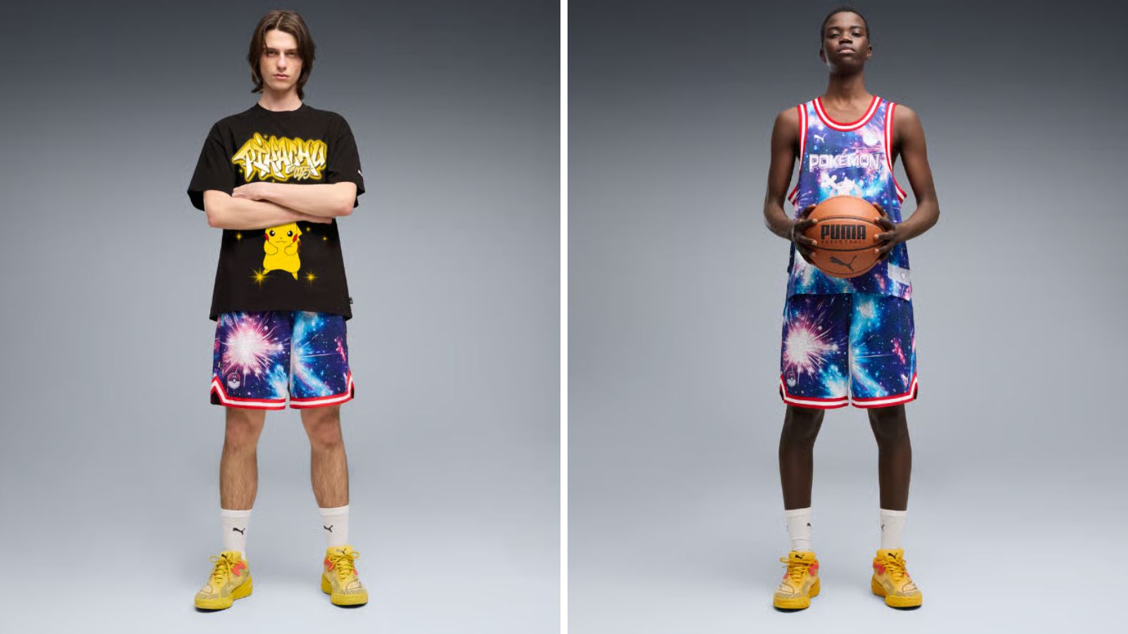 Hinh anh 2: Giay PUMA All-Pro Nitro 2 Pikachu voi thiet ke vang den noi bat