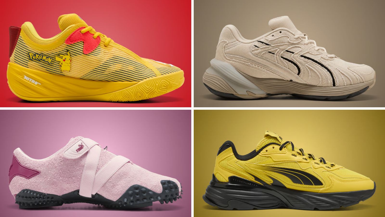 Hinh anh 4: Giay PUMA All-Pro Nitro 2 Pikachu voi thiet ke vang den noi bat