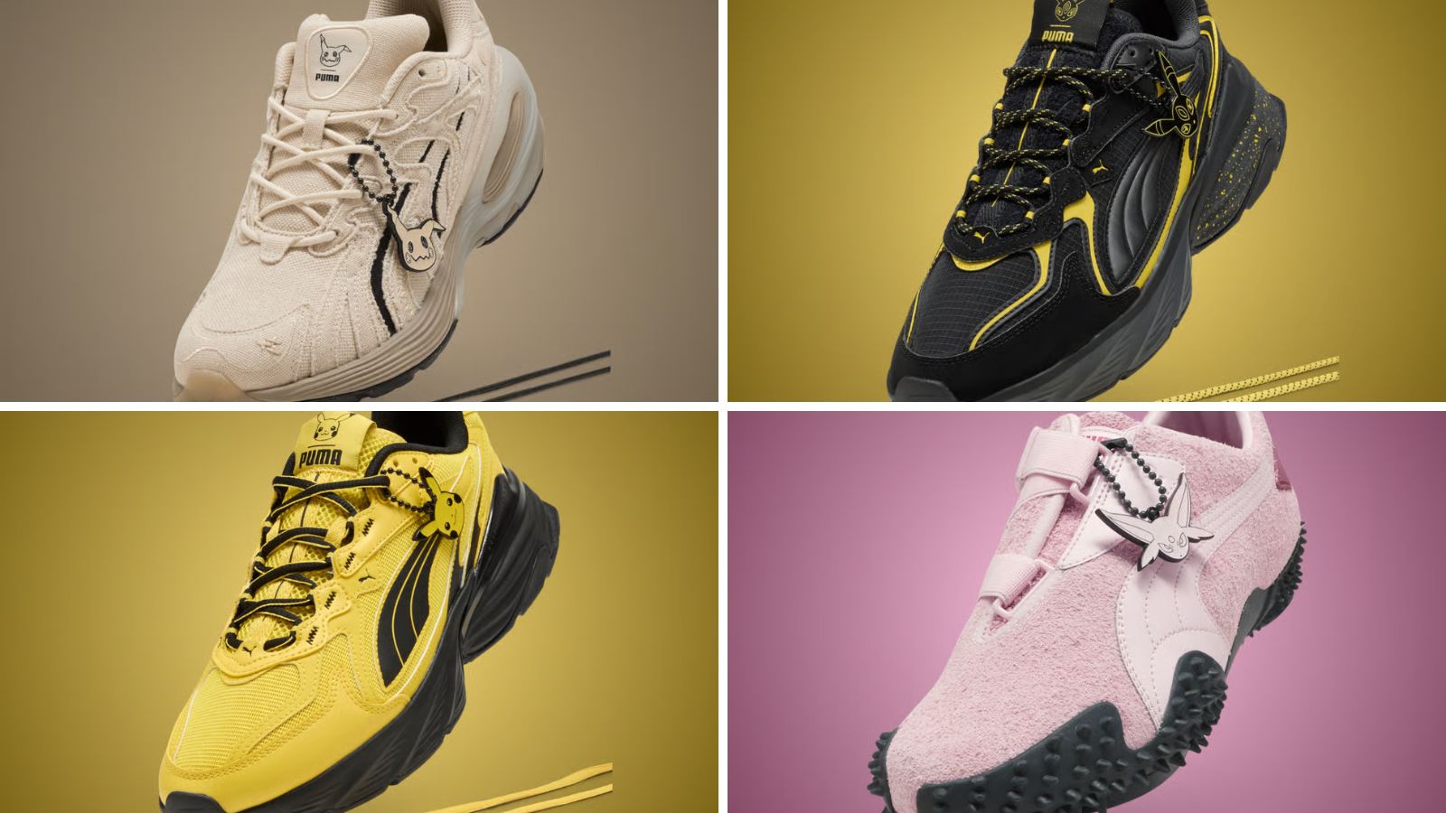 Hinh anh 5: Giay PUMA All-Pro Nitro 2 Pikachu voi thiet ke vang den noi bat