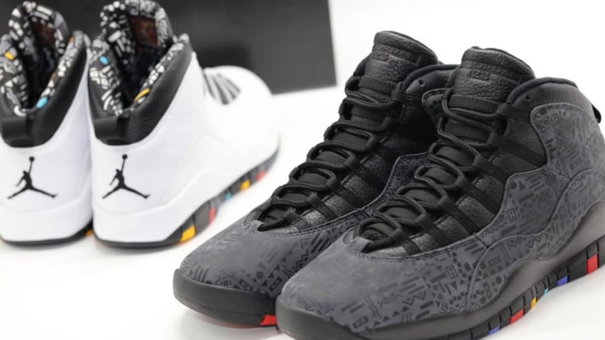 Hinh anh Air Jordan 10 Martin, phien ban sample doc dao tu Jordan Brand.