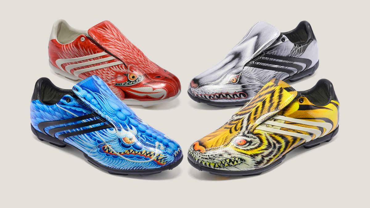 Hinh anh 2: Giay Y-3 x adidas F50 Tunit Beast Pack voi hoa tiet dong vat