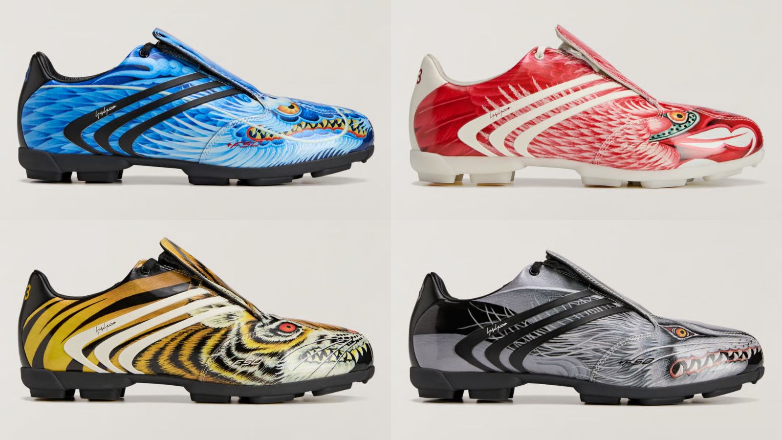 Hinh anh 3: Giay Y-3 x adidas F50 Tunit Beast Pack voi hoa tiet dong vat