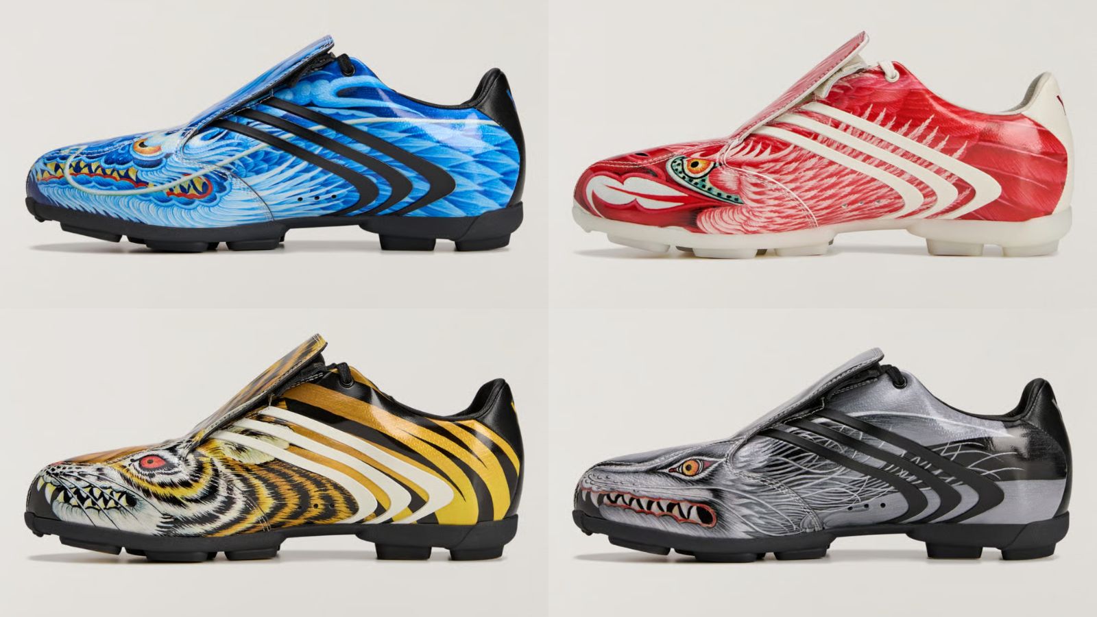 Hinh anh 4: Giay Y-3 x adidas F50 Tunit Beast Pack voi hoa tiet dong vat