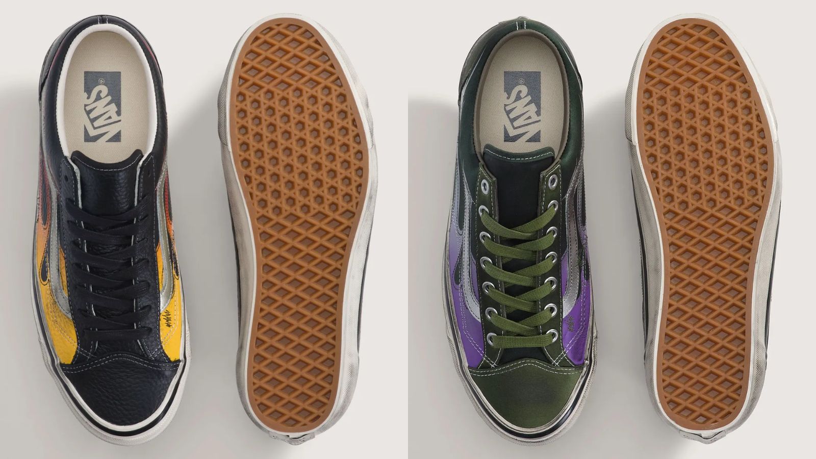 Hinh anh 7: Vans Old Skool Flame voi hoa tiet lua va phong cach vintage