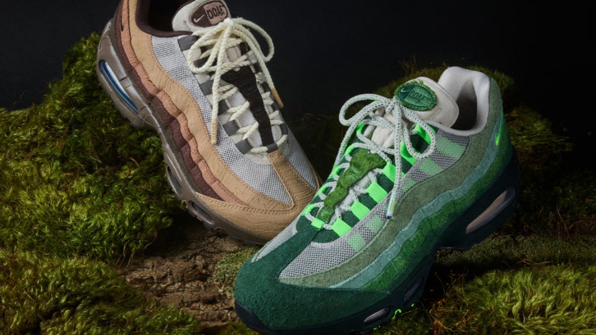 Air Max 95 'The Woods' va 'Lumber Yard' ton vinh san bong Oregon Ducks