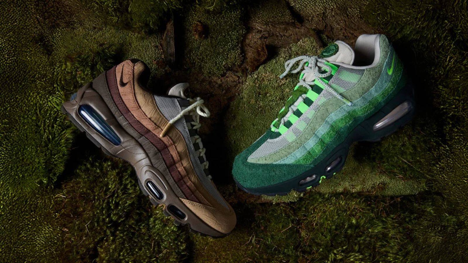 Hinh anh 1: Air Max 95 'The Woods' va 'Lumber Yard' ton vinh san bong Oregon Ducks
