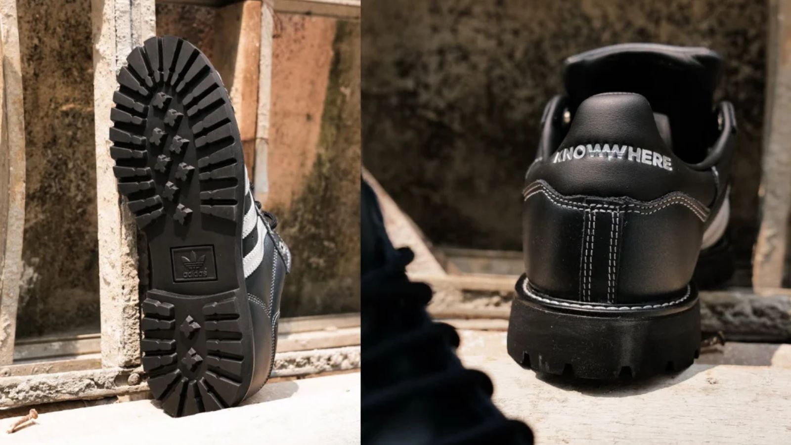 Hinh anh 4: Giay adidas Superstar x Knowwhere voi thiet ke work boot da cao cap