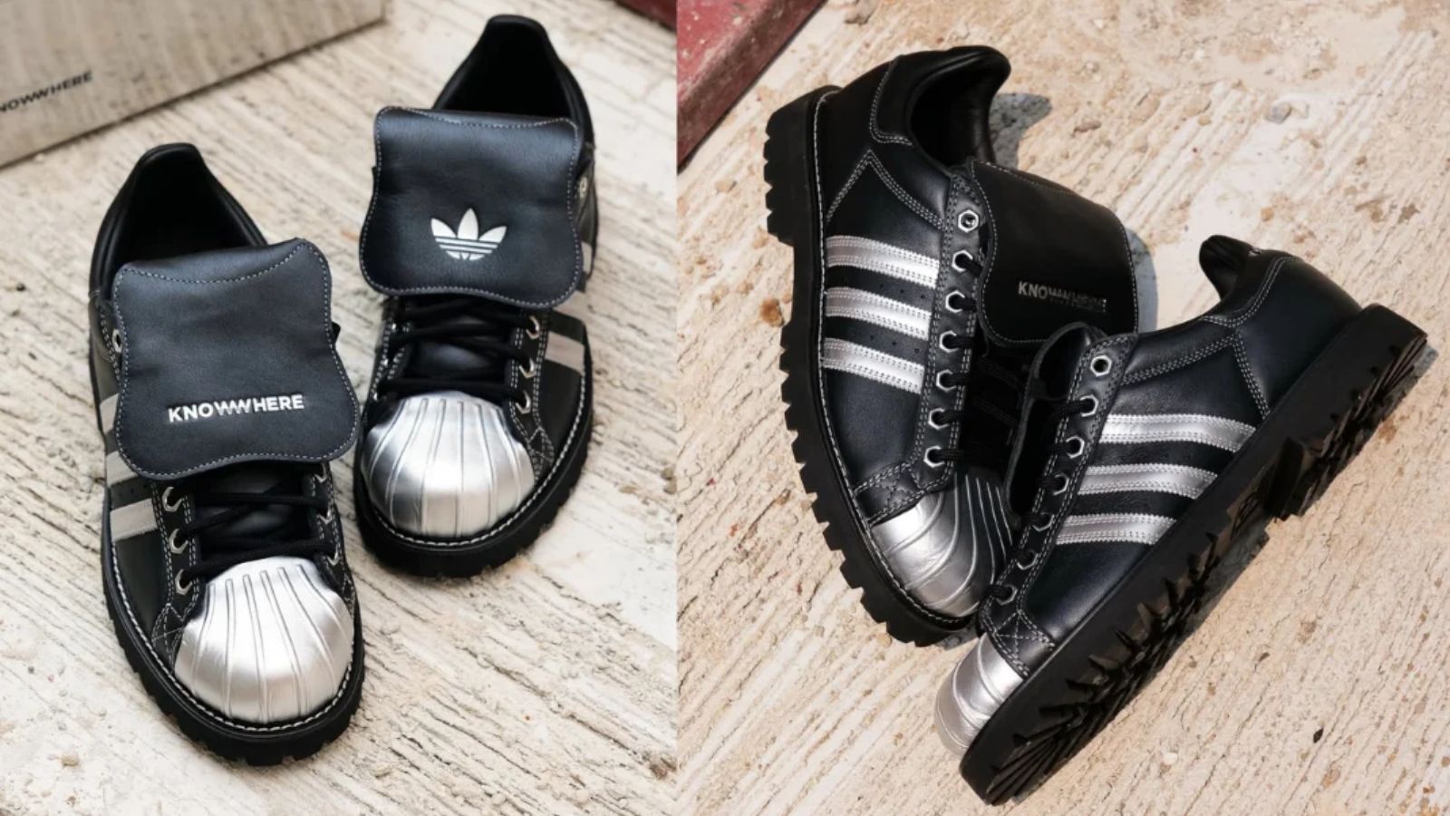 Hinh anh 7: Giay adidas Superstar x Knowwhere voi thiet ke work boot da cao cap