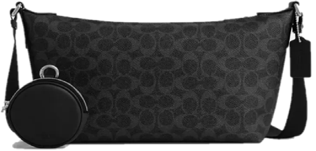 Túi Coach Crossbody Pouch Signature Canvas ‘Black’ CCG21-SVYZK