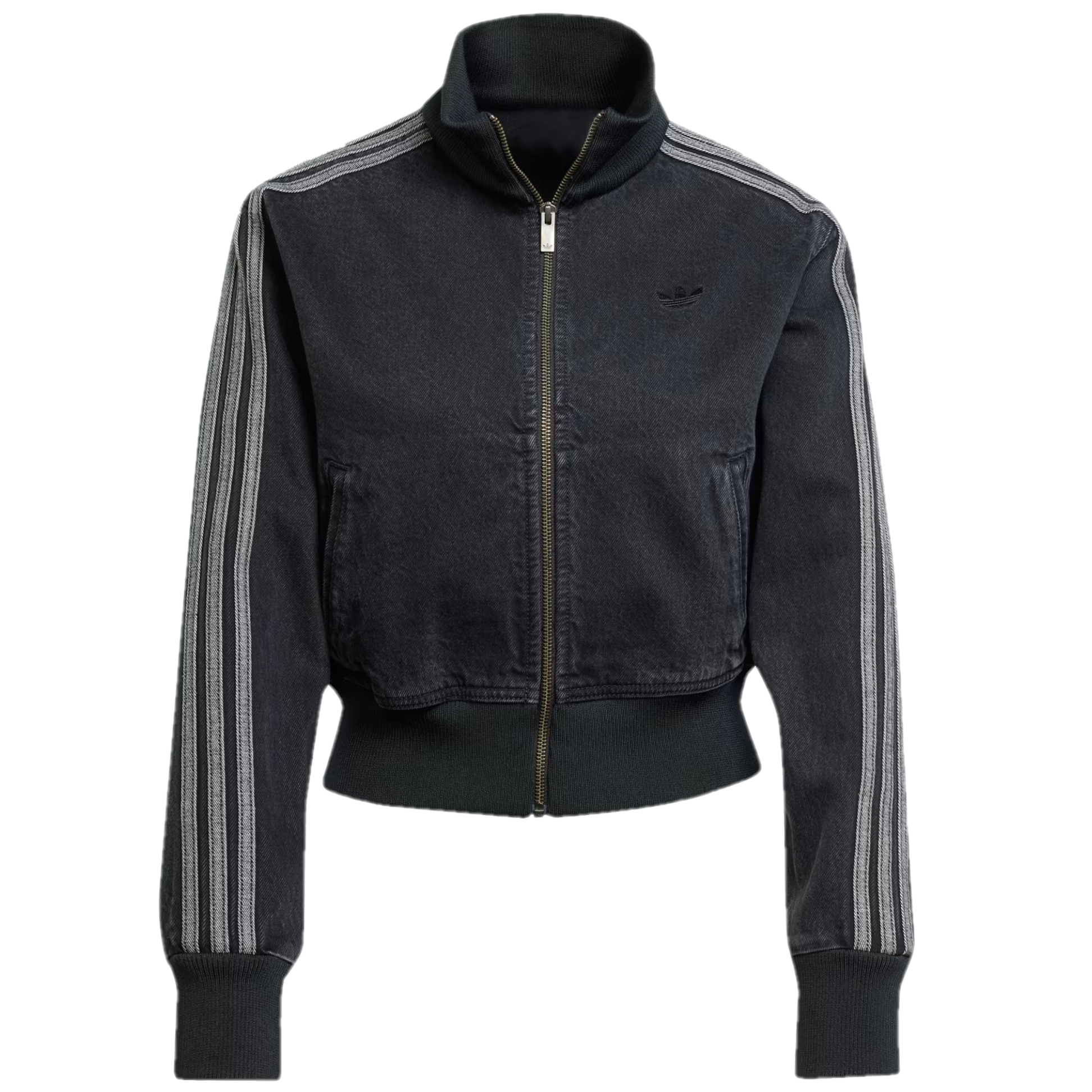 Áo Adidas Track Top Denim Adicolor 'True Black' JD3110