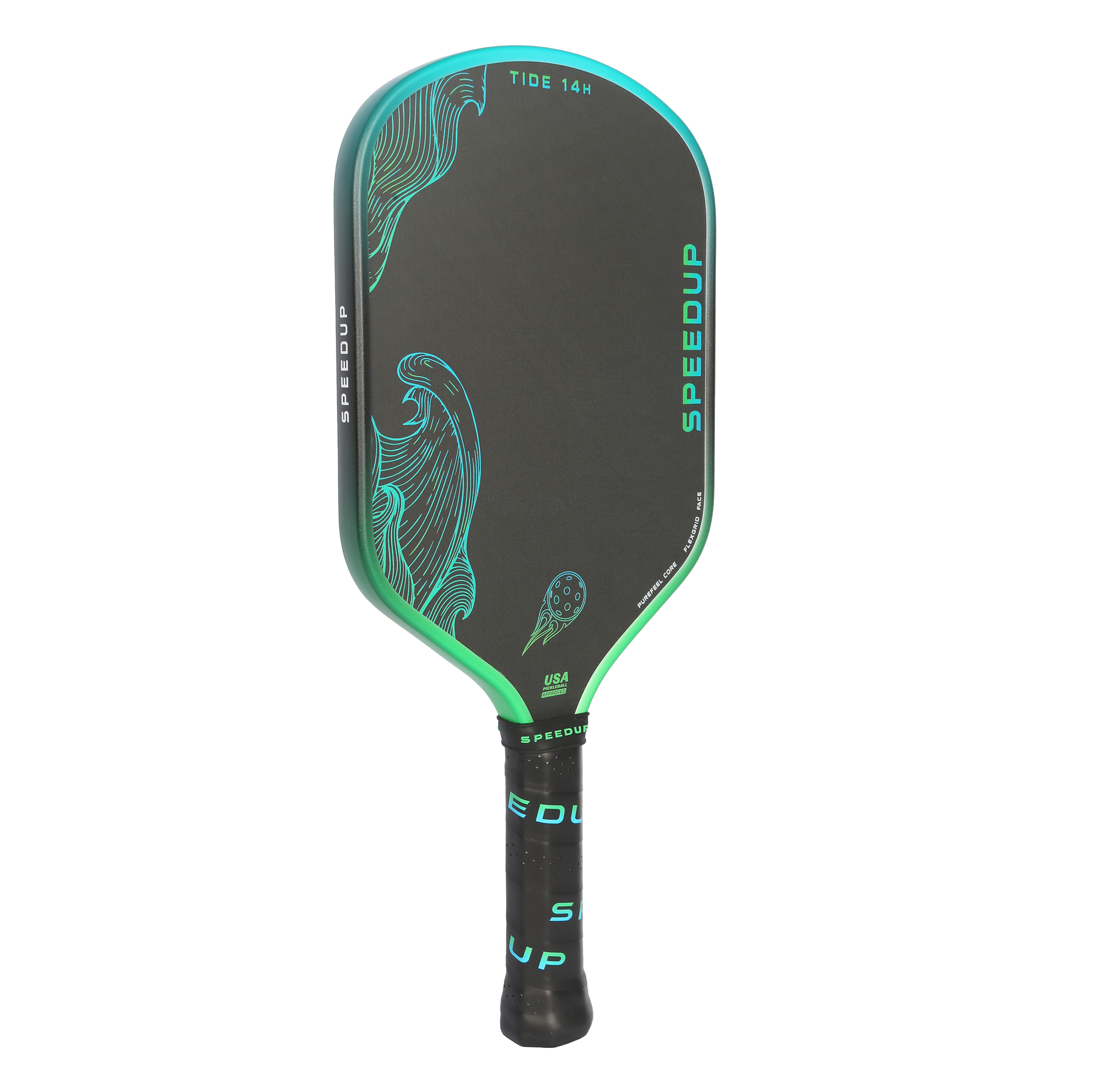 Alternative view of Vợt Pickleball Speedup Tide 14H Hybrid 'Green'
